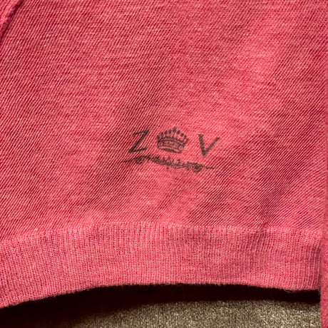 ZADIG & VOLTAIRE ヘンリーネックコットンセーター ピンク Mサイズ