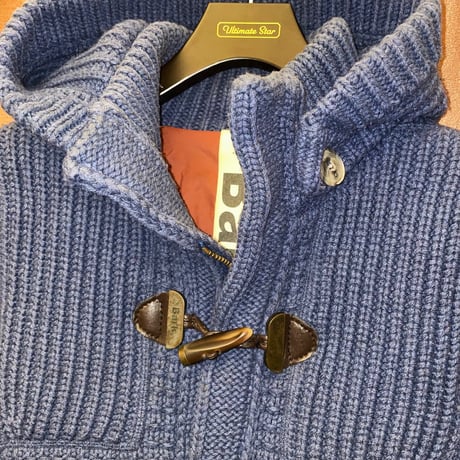 MADE IN ITALY製 Bark 中綿ダウンニットダッフルコート ネイビー Sサイズ