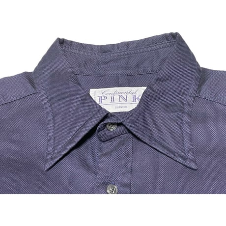 THOMAS PINK 長袖コットンドレスシャツ ネイビー 39-84サイズ