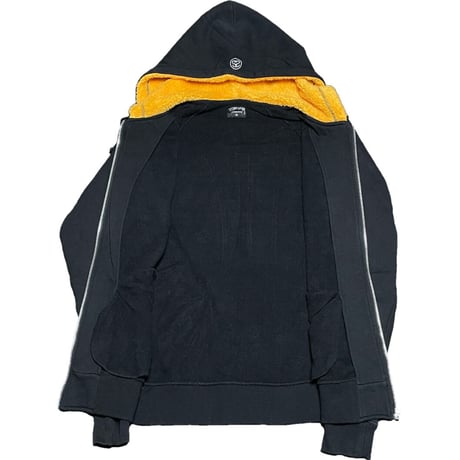 Stussy フードボア仕様フルジップパーカー ブラック Mサイズ