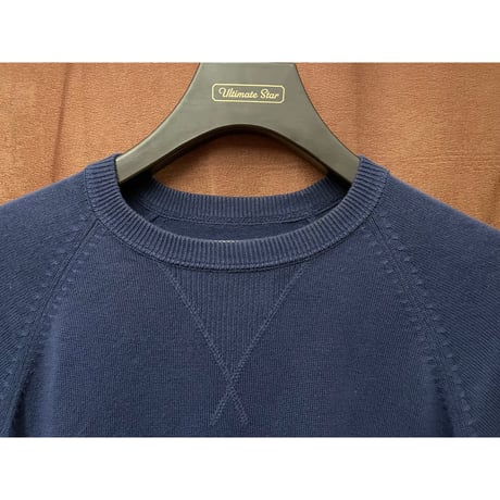 MADE IN JAPAN製 WTAPS クルーネックコットンセーター ネイビー Mサイズ
