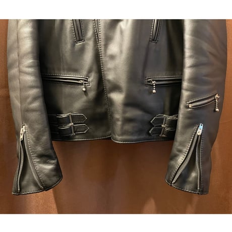 MADE IN ENGLAND製 LEWIS LEATHERS No.391T LIGHTNING TIGHT FIT COWHIDE ライダースジャケット ブラック 38サイズ