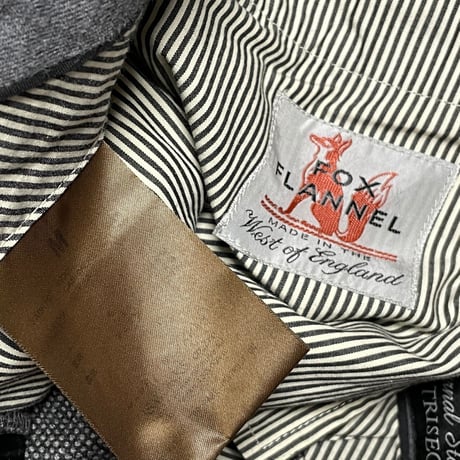 FOX FLANNEL生地使用 Journal Standard ウールカシミヤスラックス チャコールグレー Mサイズ ダブル仕上げ