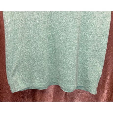 MADE IN USA製 CAL.Berries トライブレンドクルーネック半袖Tシャツ グリーン Sサイズ