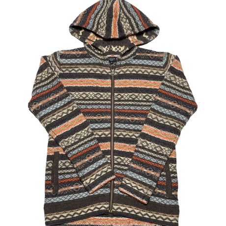 ▲訳あり商品▲ Paul Smith ウールボーダー柄フルジップパーカー マルチカラー Mサイズ