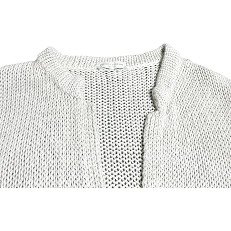 MADE IN ITALY製 roberto collina コットンニットカーディガン アイボリー 50サイズ