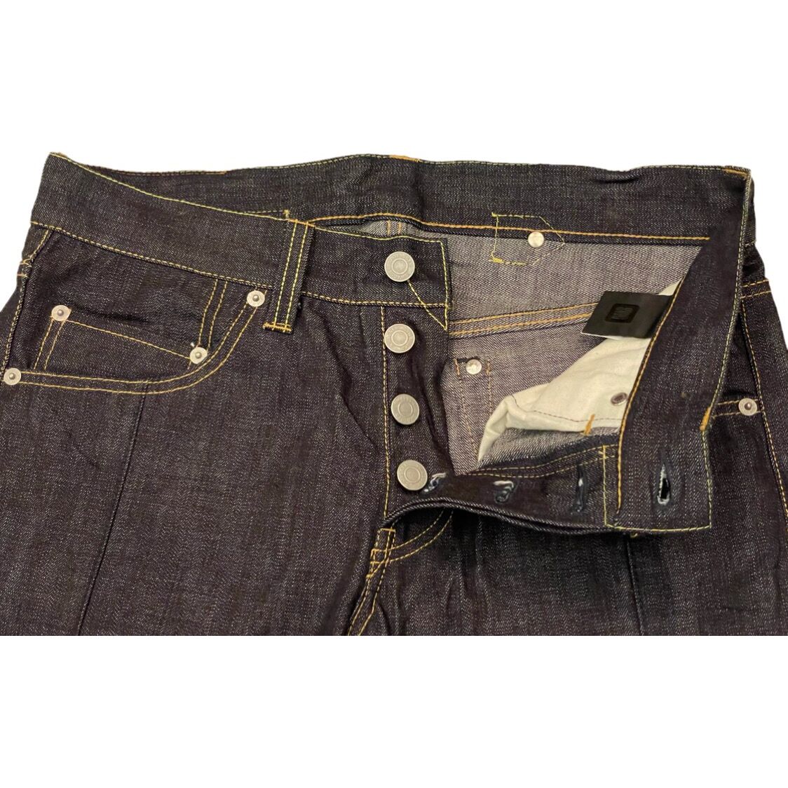 SWAGGER ノンウォッシュシンチバックデニムパンツ インディゴ SWAGGER ノンウォッシュシンチバックデニムパンツ インディゴ