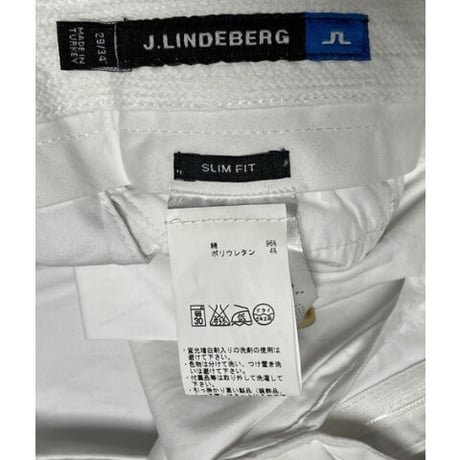 タグ付き美品 J.LINDEBERG スラックス ホワイト W29サイズ