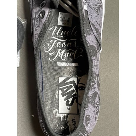 ☆箱、タグ付き新古品☆ NEIGHBORHOOD × MR.CARTOON × VANS AUTHENTIC 44 DX トリプルネームスニーカー グレー US9.5/27.5cm
