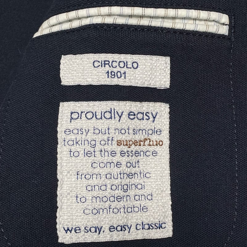 CIRCOLO1901 コットンテーラードジャケット ネイビー 46サイズ