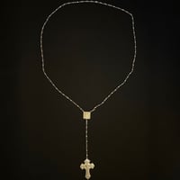 SWAGGER クロスロザリオネックレス シルバー