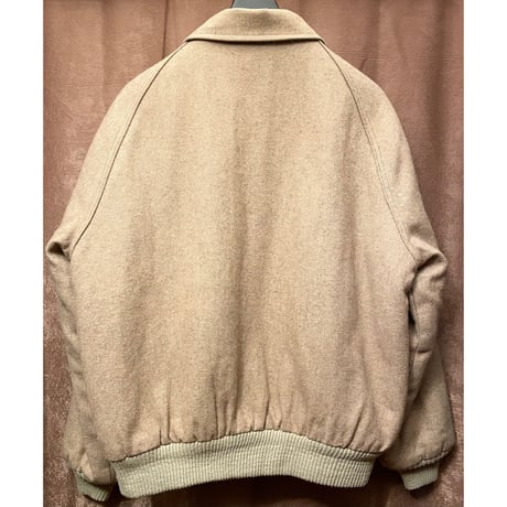 MADE IN USA製 80s～90s CRAFTED WITH PRIDE IN USA フルジップウールジャケット ベージュ XLサイズ