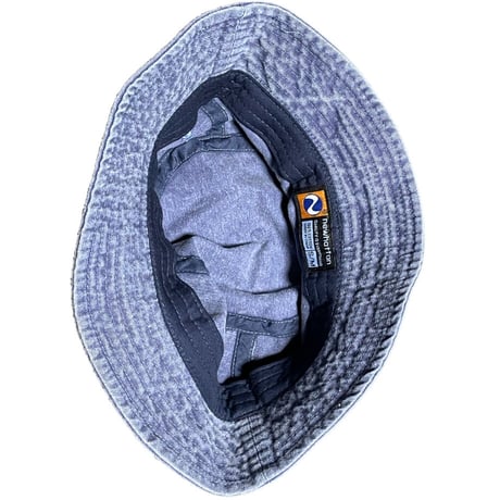 ★新品★ ユニセックス着用可能 BBB NIGHT プードル刺繍ウォッシュ加工バケットハット ネイビー S/Mサイズ
