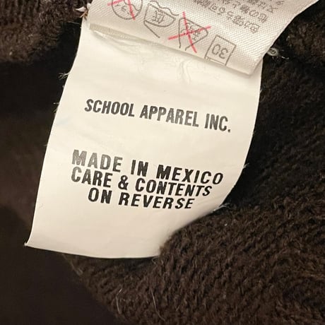 MADE IN MEXICO製 New York City Garments フルジップカーディガン ブラウン Sサイズ