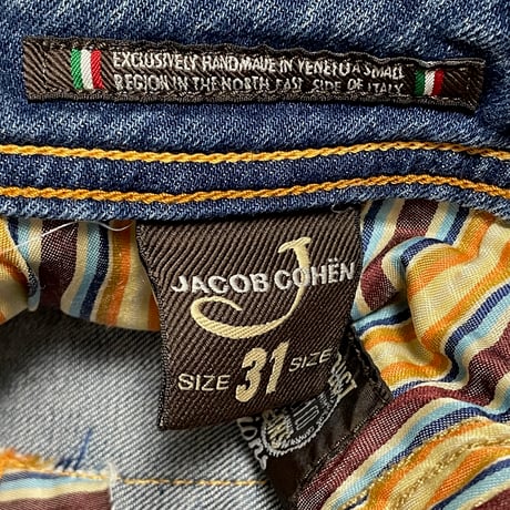 MADE IN ITALY製 JACOB COHEN J688 COMFORT ストレッチデニムパンツ ライトインディゴ W31サイズ