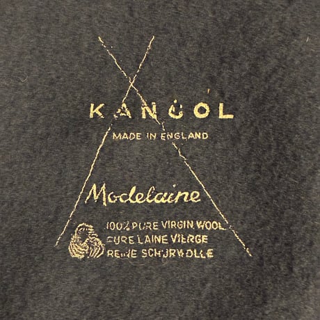 MADE IN ENGLAND製 80s～90s KANGOL ヴァージンウール ベレー帽 ネイビー