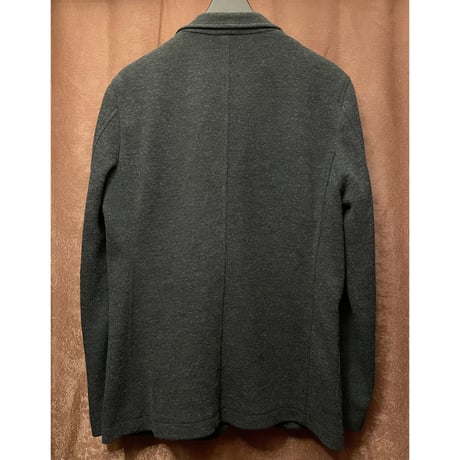 MADE IN JAPAN製 Brilla per il gusta ニットテーラードジャケット チャコールグレー Mサイズ