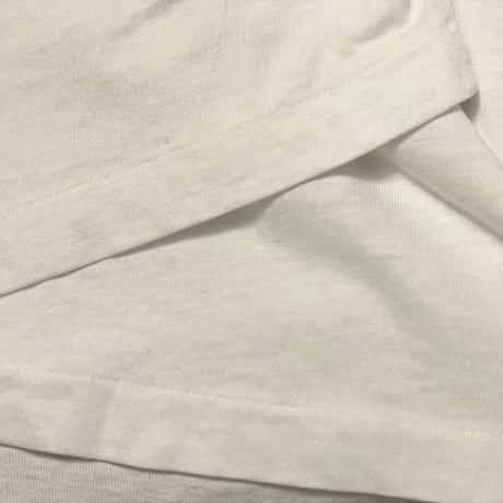 希少 MADE IN USA製 90s Polo by Ralph Lauren ポケット付き ポロ刺繍Tシャツ シングルステッチ ホワイト Lサイズ