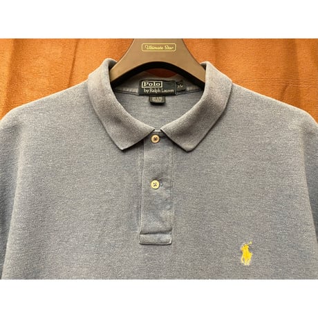Polo by Ralph Lauren 半袖鹿の子ポロシャツ サックスブルー XLサイズ