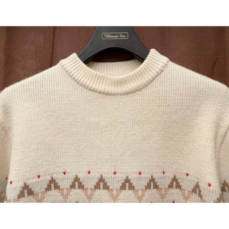K.P. KNITWEAR アクリルセーター アイボリー Lサイズ