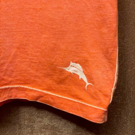 Tommy Bahama 半袖VネックTシャツ オレンジ Sサイズ
