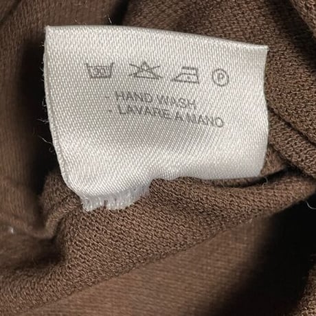 ▲訳あり商品▲ MADE IN ITALY製 GUY ROVER 半袖鹿の子ボタンダウンシャツ ブラウン Mサイズ