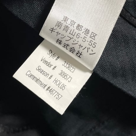 ▲訳あり商品▲ 専用ガーメントバッグ付き BANANA REPUBLIC ウールスーツ ブラック 38/W31サイズ