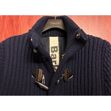 ▲訳あり商品▲ MADE IN ITALY製 Bark ニットダッフルコート ネイビー XSサイズ