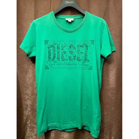 MADE IN BULGARIA製 DIESEL プリントTシャツ グリーン Mサイズ