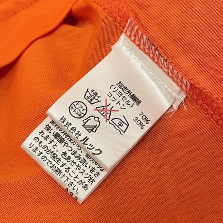 MADE IN PORTUGAL製 PAUL & JOE VネックTシャツ オレンジ XSサイズ