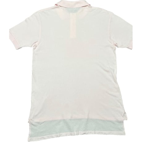 MADE IN USA製 80's OLD LACOSTE 半袖鹿の子ポロシャツ ピンク Mサイズ
