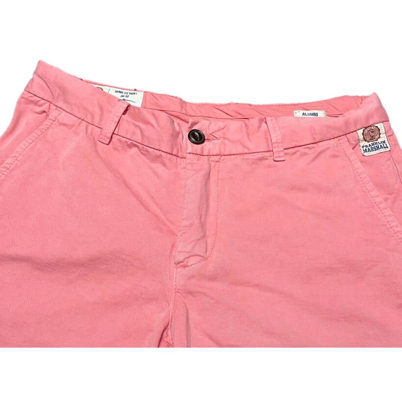 FRANKLIN MARSHALL SKINNY FIT SHORTS ZIP FLY LEO