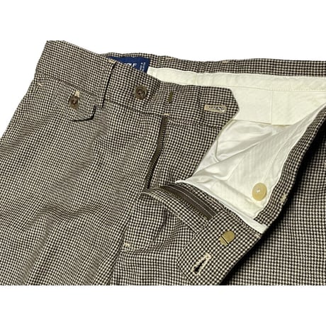 POLO GOLF RALPH LAUREN 千鳥格子ウールスラックス ブラウン W30-L34サイズ