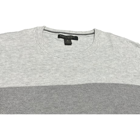 BANANA REPUBLIC クルーネックスーピマコットンセーター グレー Sサイズ