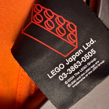 LEGO オフィシャル 2004年モデル プリント入り クルーネックTシャツ オレンジ Sサイズ