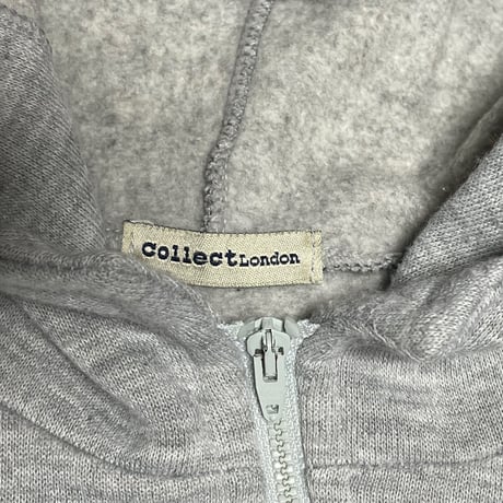 【SHIPS取り扱い】MADE IN UK製 Collect London 裏起毛フルジップパーカー グレー Mサイズ