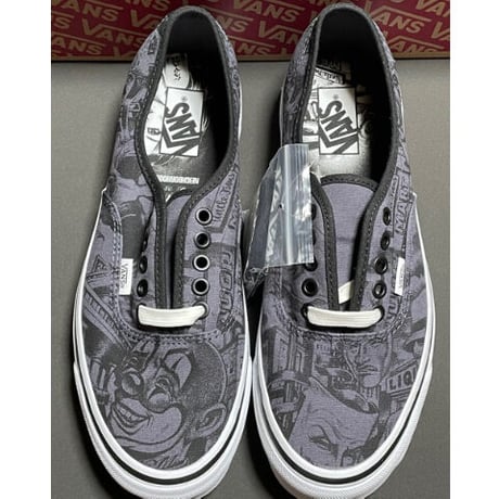 ☆箱、タグ付き新古品☆ NEIGHBORHOOD × MR.CARTOON × VANS AUTHENTIC 44 DX トリプルネームスニーカー グレー US9.5/27.5cm