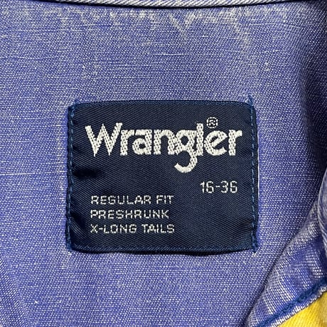 Wrangler ストライプ柄長袖ウエスタンシャツ マルチカラー 16-36サイズ