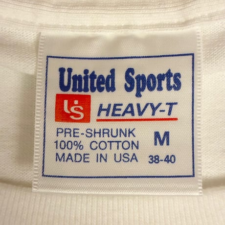 未使用品 MADE IN USA製 NETWORK SOLUTIONS A VeriSign Company United Sports HEAVY-T ボディ プリントTシャツ ホワイト Mサイズ