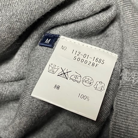 SHIPS 襟付きコットンカーディガン グレー Mサイズ