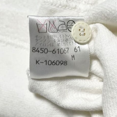 ENRICO COVERI SPORT 半袖パイルポロシャツ ホワイト Mサイズ