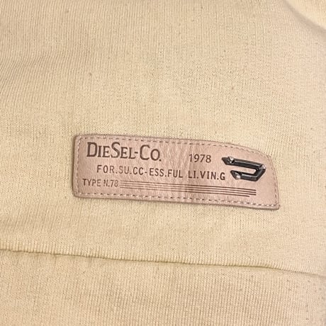 DIESEL SLIM FIT フルジップパーカー ベビーイエロー Mサイズ
