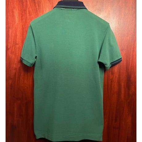 MADE IN JAPAN製 CHEMISE LACOSTE EXCLUSIVE EDITION 半袖クレリック鹿の子ポロシャツ グリーン 2サイズ