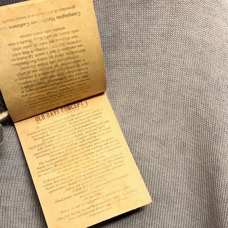 ☆タグ付き新古品☆ MADE IN ITALY製 Della Ciana グラデーション染め コットンVネックセーター パープル 50サイズ