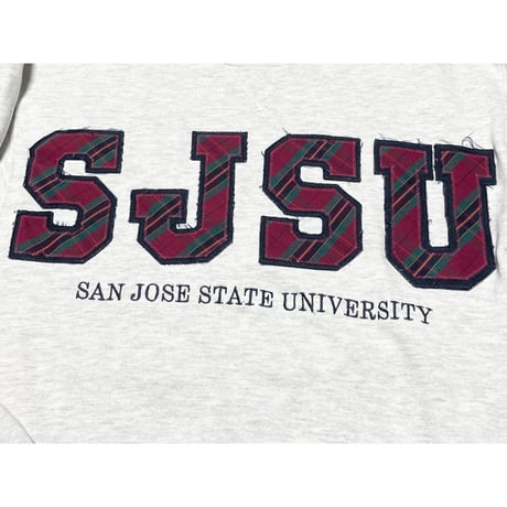 MADE IN USA製 RUSSELL ATHLETICボディ SAN JOSE STATE UNIVERSITY トレーナー ライトグレー Sサイズ