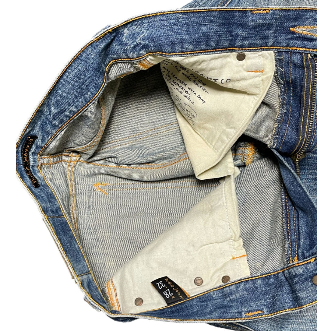 MADE IN ITALY製 Nudie Jeans デニムパンツ ライトインディゴ W28/