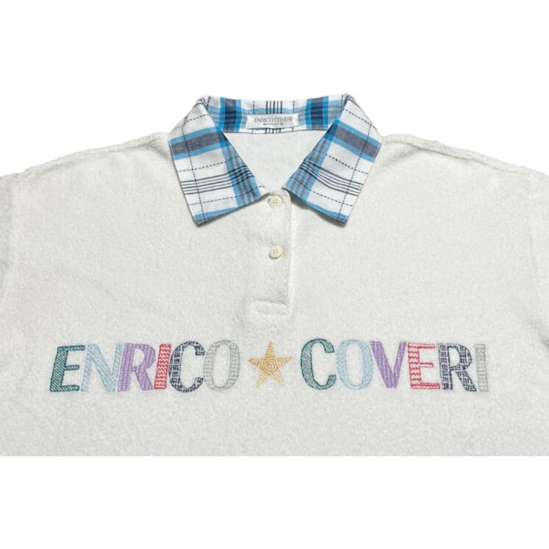 ENRICO COVERI SPORT 半袖パイルポロシャツ ホワイト Mサイズ | Ulti