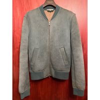 CARVEN MA-1型 裏ムートンラムスウェードレザージャケット ダークグリーン 46サイズ