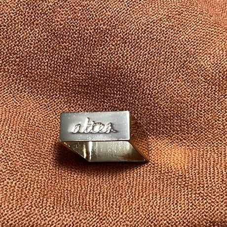 ☆タグ付き新古品☆ MADE IN ITALY製 Altea diamante リング付きウールスカーフ ブラウン