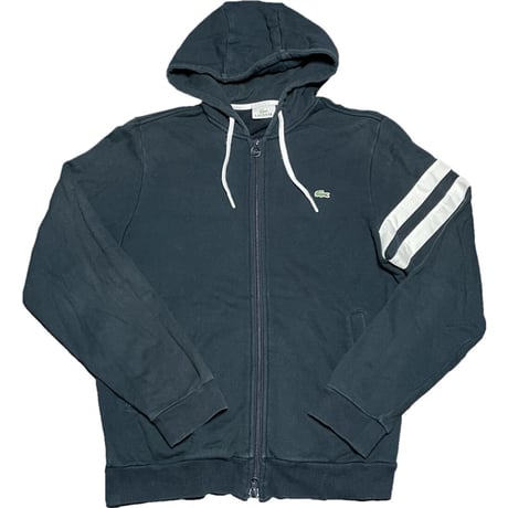 LACOSTE フルジップパーカー ブラック 4/Mサイズ